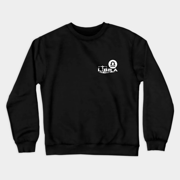 Libra Star Sign Crewneck Sweatshirt by Jambo Designs